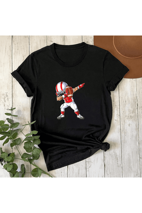 Dabbing Football Player Sports Funny Dab Dance Tee Unisex T-Shirt, S-5XL