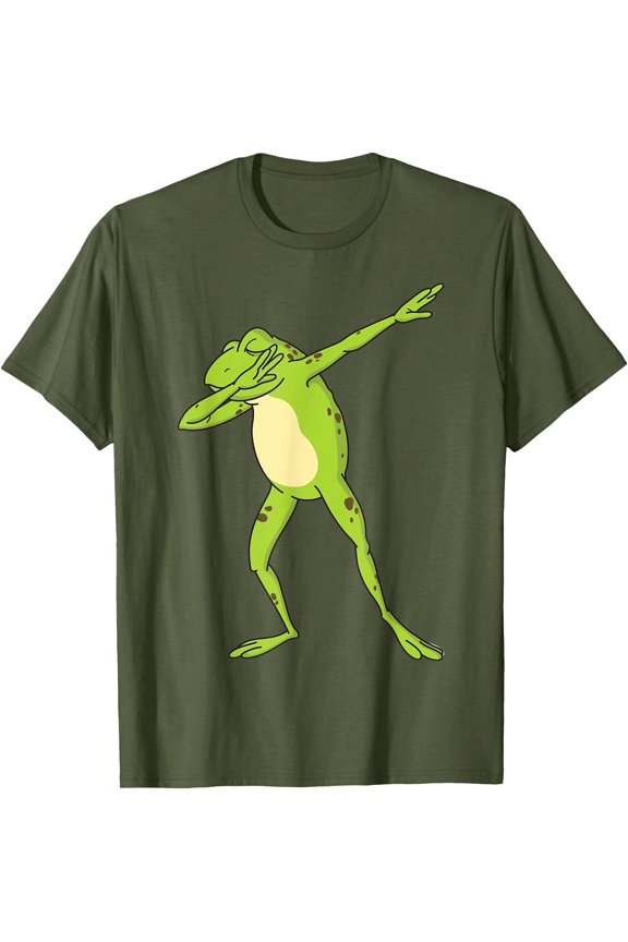 Dabbing Frog Funny Animal Dance Gift Unisex T-Shirt for Men Women Kids