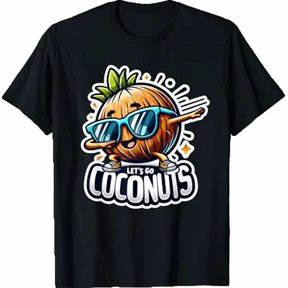 Dabbing FruIt'summer Vacation Let's Go Coconuts Beach Trip T-Shirt, Unisex T-Shirt