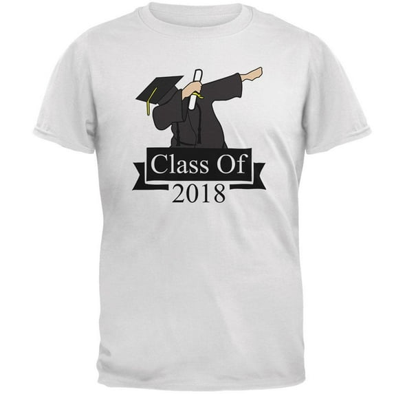 Dabbing Graduate Class Of 2018 Mens T Shirt White 4X-LG