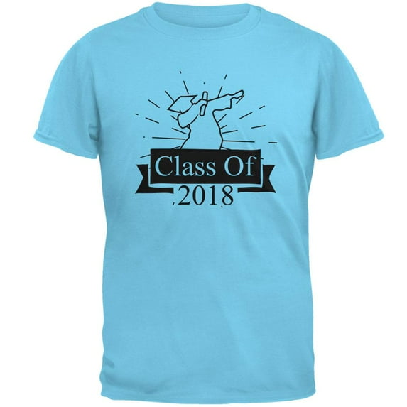 Dabbing Graduate Class Of 2018 Outline Mens T Shirt Sky MD