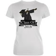 thumbnail image 1 of Dabbing Graduate Graduation Class Of 2018 Juniors Soft T Shirt White LG, 1 of 1