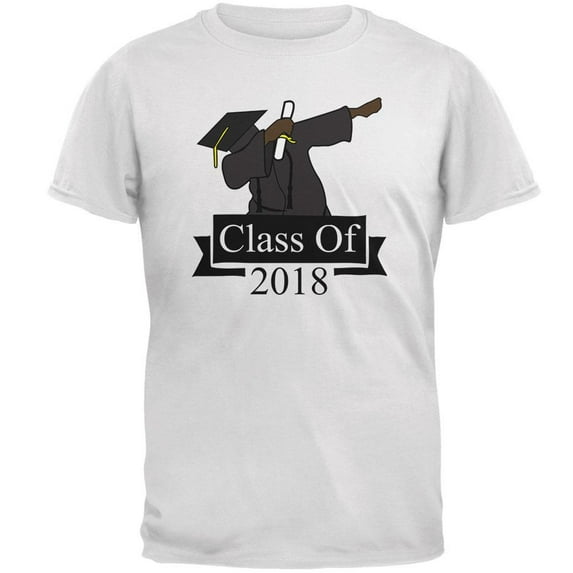 Dabbing Graduate Graduation Class Of 2018 Mens T Shirt White MD