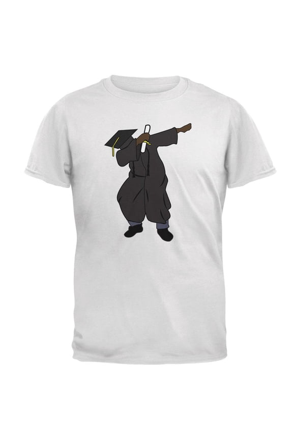Dabbing Graduate Graduation Mens T Shirt White 2XL