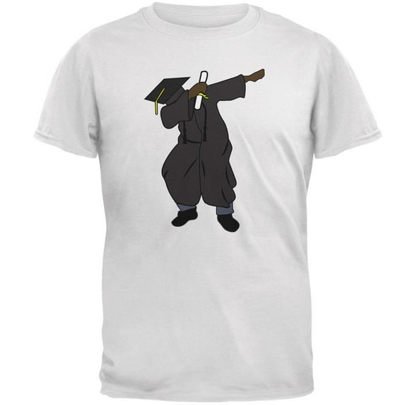 Dabbing Graduate Graduation Mens T Shirt White LG