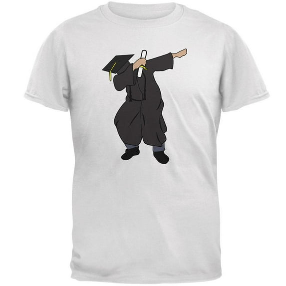 Dabbing Graduate Mens T Shirt White 3X-LG