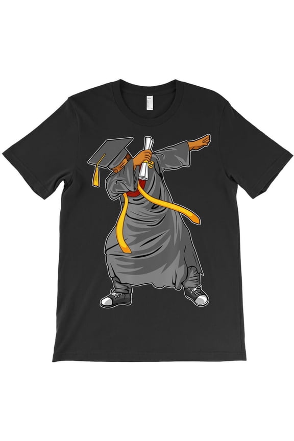 Dabbing Graduation Class Of 2025 Funny Black Men Boys Senior Kids H30460 Unisex T-Shirt, Up to 5XL Available