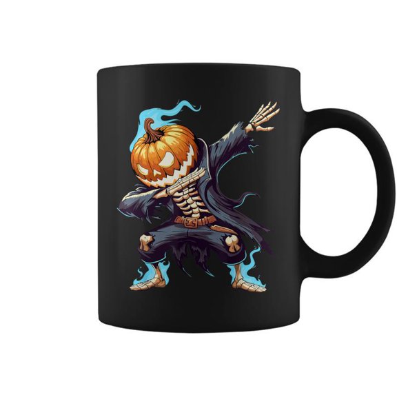 Dabbing Halloween Skeleton Monster Dab Spooky Boys Halloween Coffee Mugs