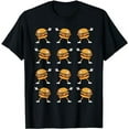 thumbnail image 1 of Dabbing Hamburger Cheeseburger, Dancing, Burger Lovers, Cute T-Shirt, 1 of 5