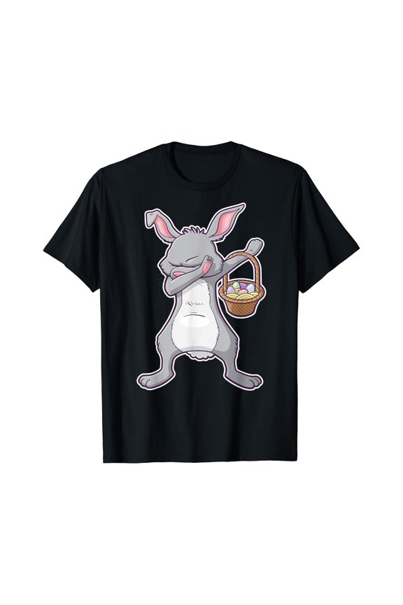 Dabbing Happy Bunny Dance Move Fun T-shirt