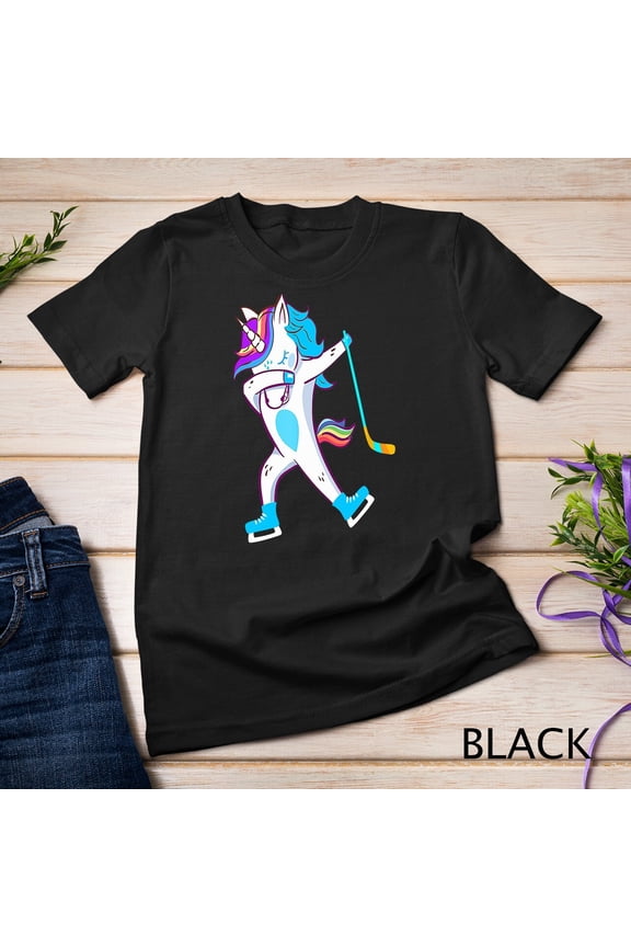 Dabbing Hockey Puck Shirt Hockey Dab Squad Boys Girls Gifts Unisex T-shirt