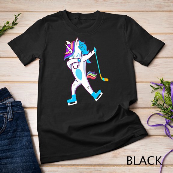 Dabbing Hockey Puck Shirt Hockey Dab Squad Boys Girls Gifts Unisex T-shirt