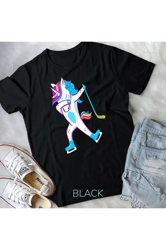 Dabbing Hockey Shirt Hockey Dab Squad Boys Girls Gifts Unisex Tshirt