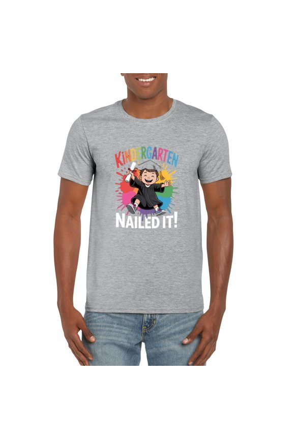 Dabbing Kindergarten Grad 2025 Funny Boys Kids Celebration T-Shirt, for men & women, up to size 5XL