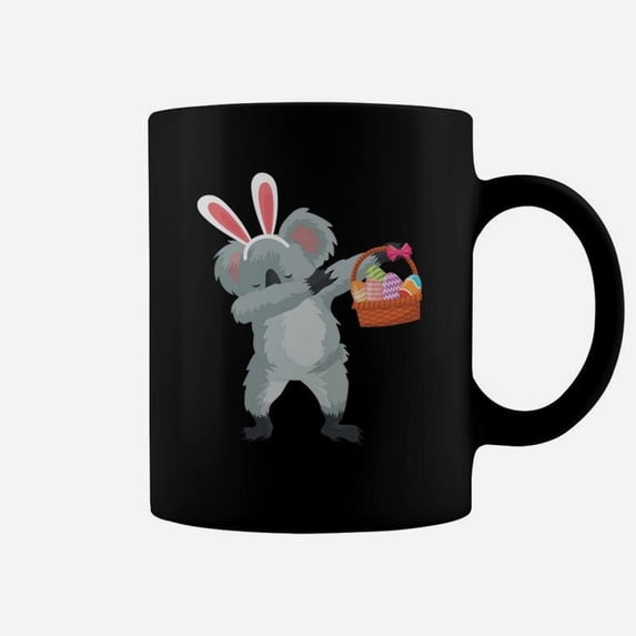 Dabbing Koala Easter Egg Funny Easter Gif Coffee Mug - Walmart.com