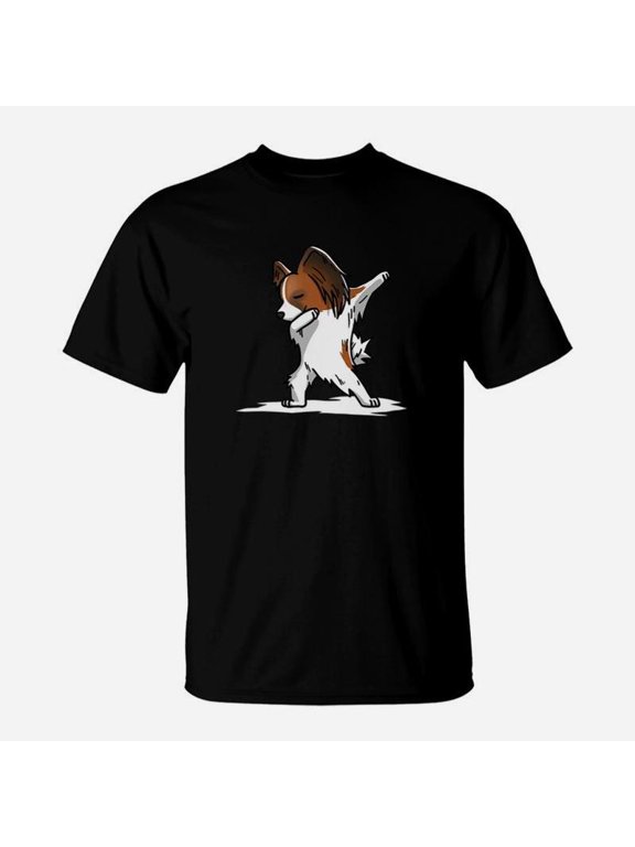Dabbing Papillon Dab Dance Funny Dog Gift Premium TShirt