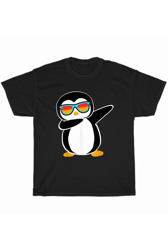 Dabbing Penguin Dab Dance Cute Penguins Animal Lover Funny Dance Unisex T-Shirt, up to size 5XL