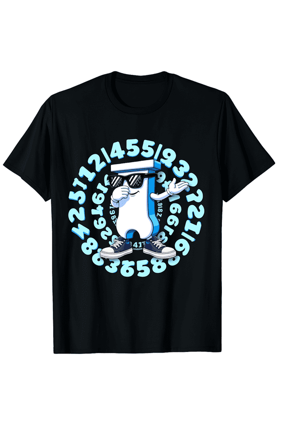 Dabbing Pi Symbol Math Teacher Day Funny Men Women Short Sleeve Graphic T-Shirt, Pi Day Celebration