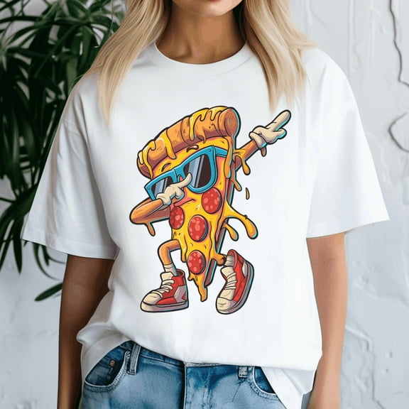 Dabbing Pizza Shirt, Slice Fun Graphic For Food Lovers Tshirt, Funny Pizza Lover