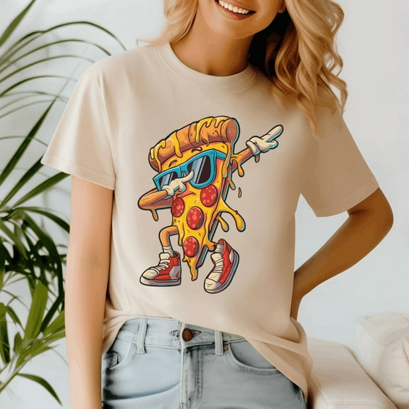 Dabbing Pizza Shirt, Slice Fun Graphic For Food Lovers Tshirt, Funny Pizza Lover