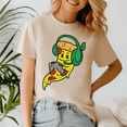 thumbnail image 1 of Dabbing Pizza Shirt, Slice Fun Graphic For Food Lovers Tshirt, Funny Pizza Lover, 1 of 5