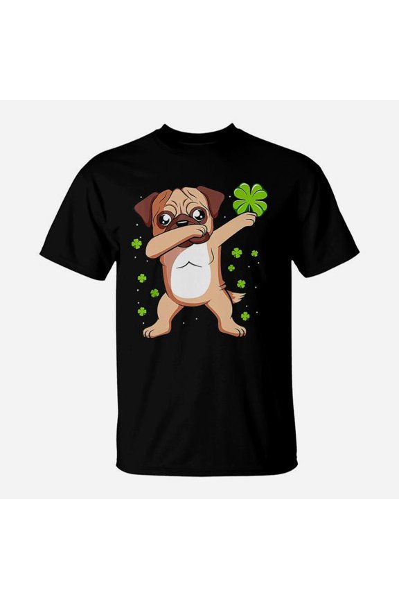 Dabbing Pug Dog St Patricks Day TShirt