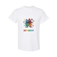 thumbnail image 1 of Dabbing Puzzle Piece Graphic For Neurodiversity And Autism Unisex T-Shirt, for men & women, up to size 5XL, 1 of 2
