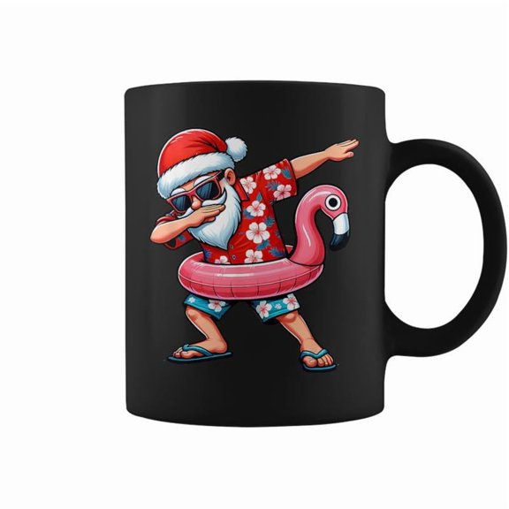 Dabbing Santa Christmas In July Hawaiian Xmas Dab Boys Men Coffee Mugs