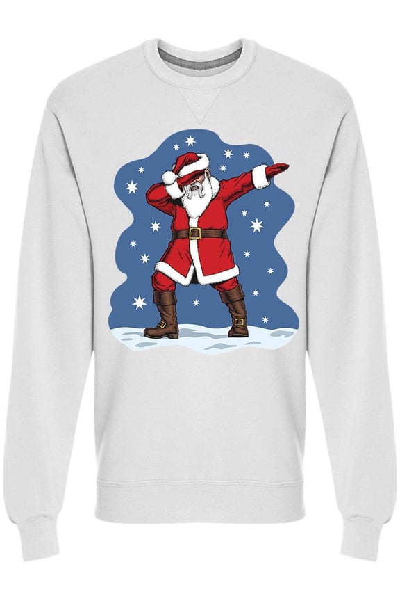 Dabbing Santa Claus Sweatshirt Men -Image by Shutterstock, Male XX-Large