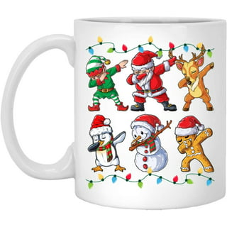 Santas Coming Omg I Know Him Elf Movie Buddy Will Ferrell Coffee Mug 11oz &  15oz Ceramic Tea Cups