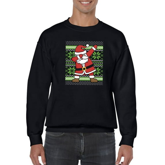 Dabbing Santa Men Sweatshirt, Male 5X-Large