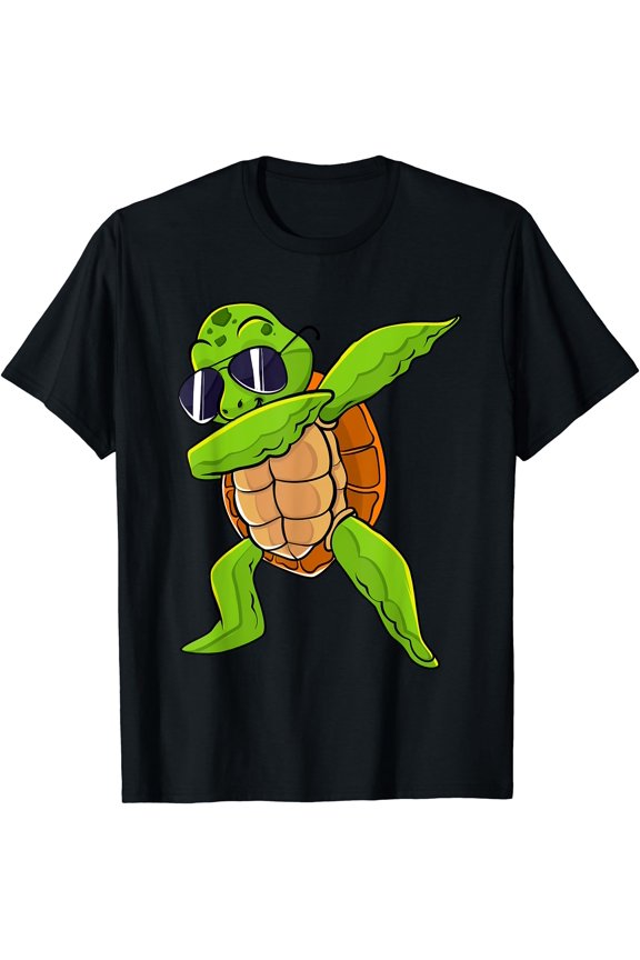 Dabbing Sea Turtle Animal Lover Save The Turtles T-Shirt, Birthday Gift