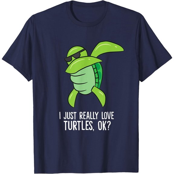 Dabbing Sea Turtle I Just Really Love Turtles Ok Unisex T-Shirt for Men Women Kids Toddler