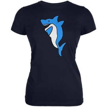 Dabbing Shark Juniors Soft T Shirt Navy LG