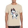 thumbnail image 1 of Dabbing Siberian Husky Dog Lover Funny Kids Boys Dab Dance Unisex T-Shirt, 1 of 3