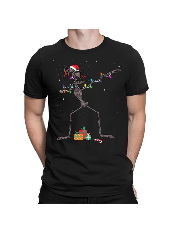 Dabbing Skeleton Christmas Horror Scary Dab Dance Funny Mens Womens T-Shirts #D