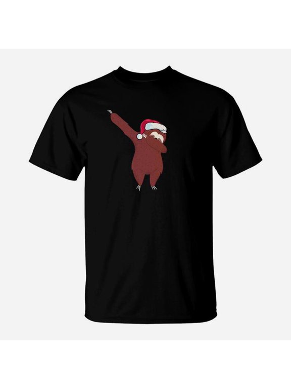 Dabbing Sloth Christmas Dab Dance Gifts Kids Adults TShirt