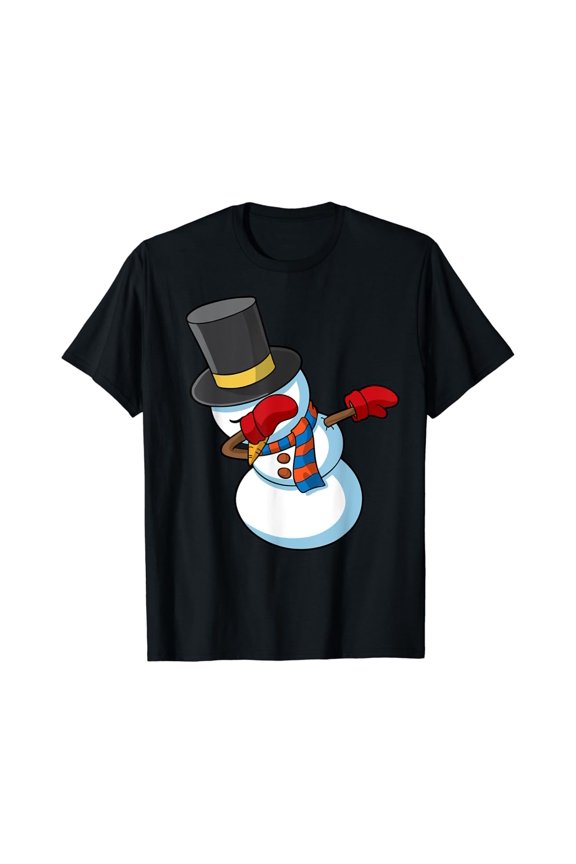 Dabbing Snowman Dab Dance T-Shirt Tshirt All Size S-5XL