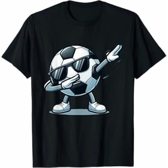 Dabbing Soccer Ball Shirt Funny Boys Men Women Sports Player T-Shirt