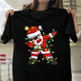 thumbnail image 1 of Dabbing St. Nick Claus Funny Christmas Graphic Unisex T-Shirt, Holiday Dance Gift G0525, Up to Size 5XL, 1 of 2