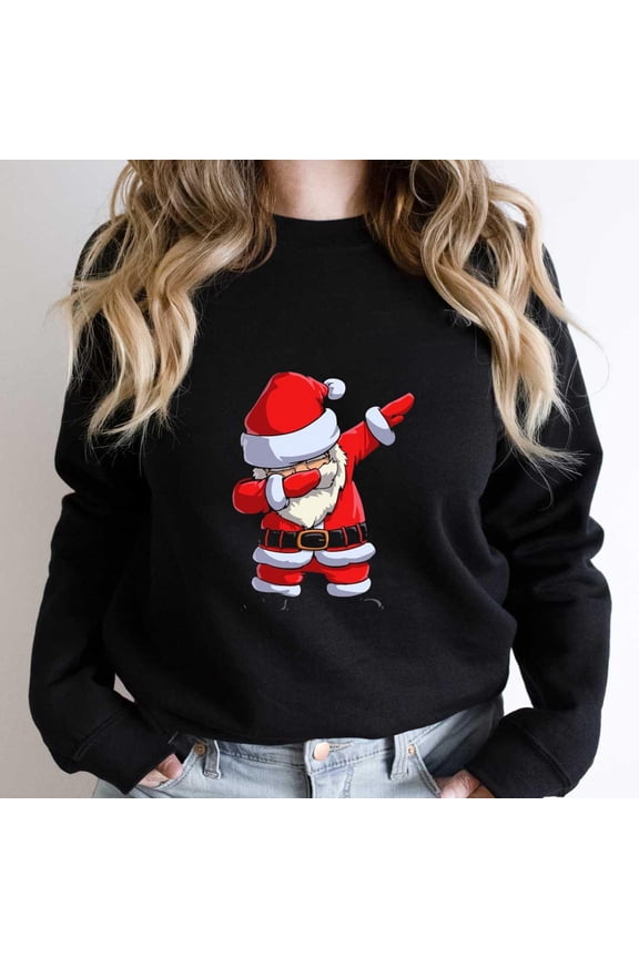 Dabbing St. Nick Funny Christmas Holiday Dance Graphic - Last-Minute Gift SW4045 Unisex Sweatshirt, Up to Size 5XL