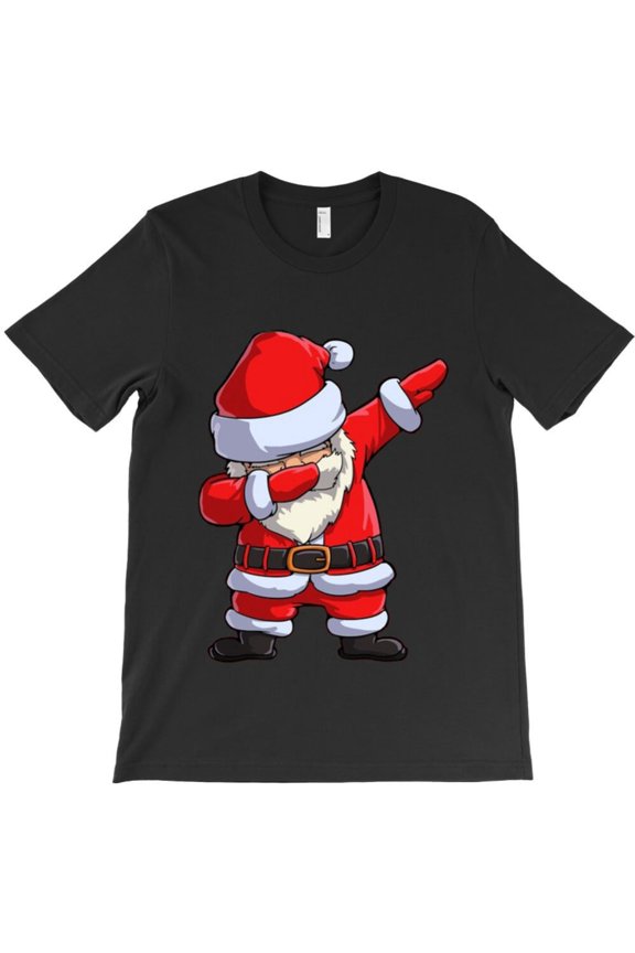 Dabbing St. Nick Funny Christmas Holiday Dance Graphic T-Shirt - Last-Minute Gift G4045, Up to 5XL