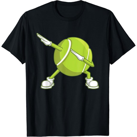 Dabbing Tennis Ball Dab Dance Racket Game Outfit T-Shirt Size S-5XL