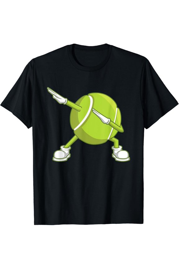 Dabbing Tennis Ball Dab Dance Racket Game Outfit T-Shirt Size S-5XL