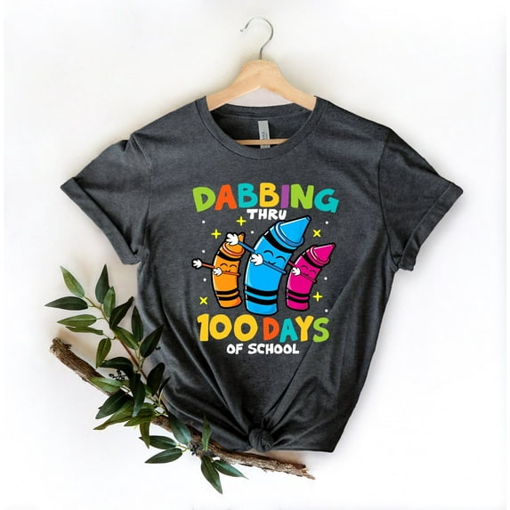 Dabbing Thru 100 Days Oto School Shirt, Teacher Appreciation