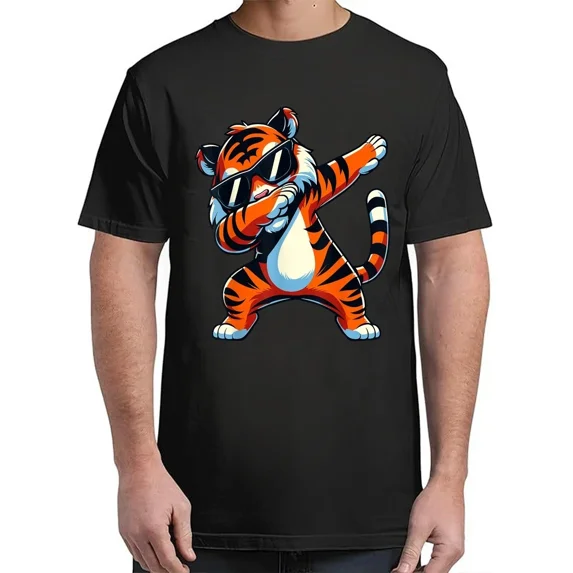 Dabbing Tiger with Sunglasses Tiger Animal For Adult S-4XL T-Shirt