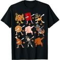thumbnail image 1 of Dabbing Turkey T Rex Pilgrim Thanksgiving Boys Funny Dab T-Shirt, 1 of 11