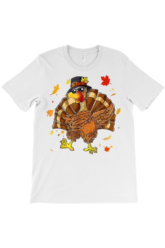 Dabbing Turkey Thanksgiving Day Pilgrim Boys Girls Kids - Stocking Stuffer G7513 Unisex T-Shirt, Up to Size 5XL