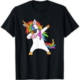 thumbnail image 1 of Dabbing Unicorn Dab Gift Family Unisex T-Shirt for Men Women Kids Toddler, 1 of 5
