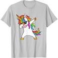 thumbnail image 1 of Dabbing Unicorn Dab Gift Family Unisex T-Shirt for Men Women Kids Toddler, 1 of 5